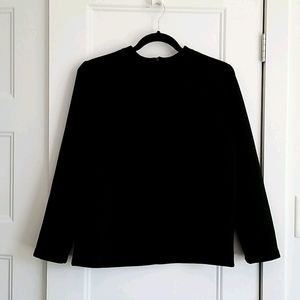 Simons Black Shimmer Long Sleeves Top
